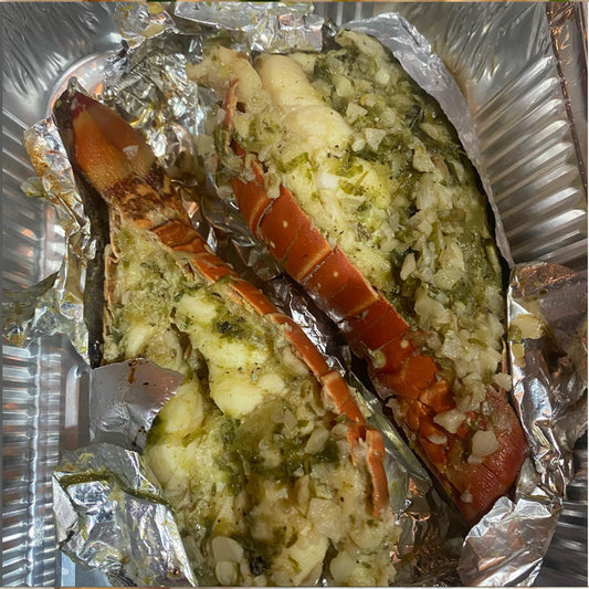 Butter Garlic -Foil ROast Lobster Tail